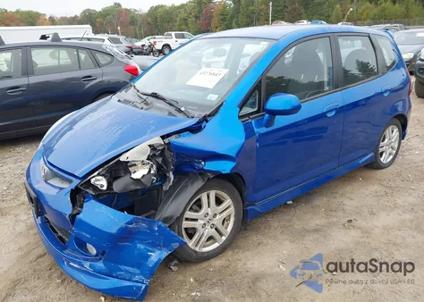 2008 Honda Fit Sport из США, поврежденный, VIN JHMGD38648S027763
